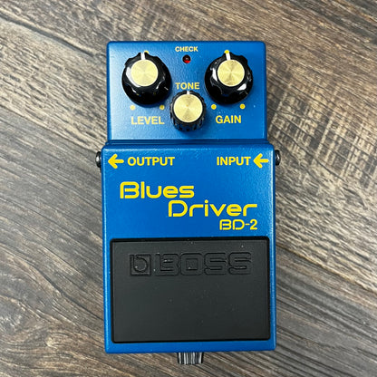 Top of Used Boss BD-2 Blues Driver Overdrive Pedal w/box TFW609