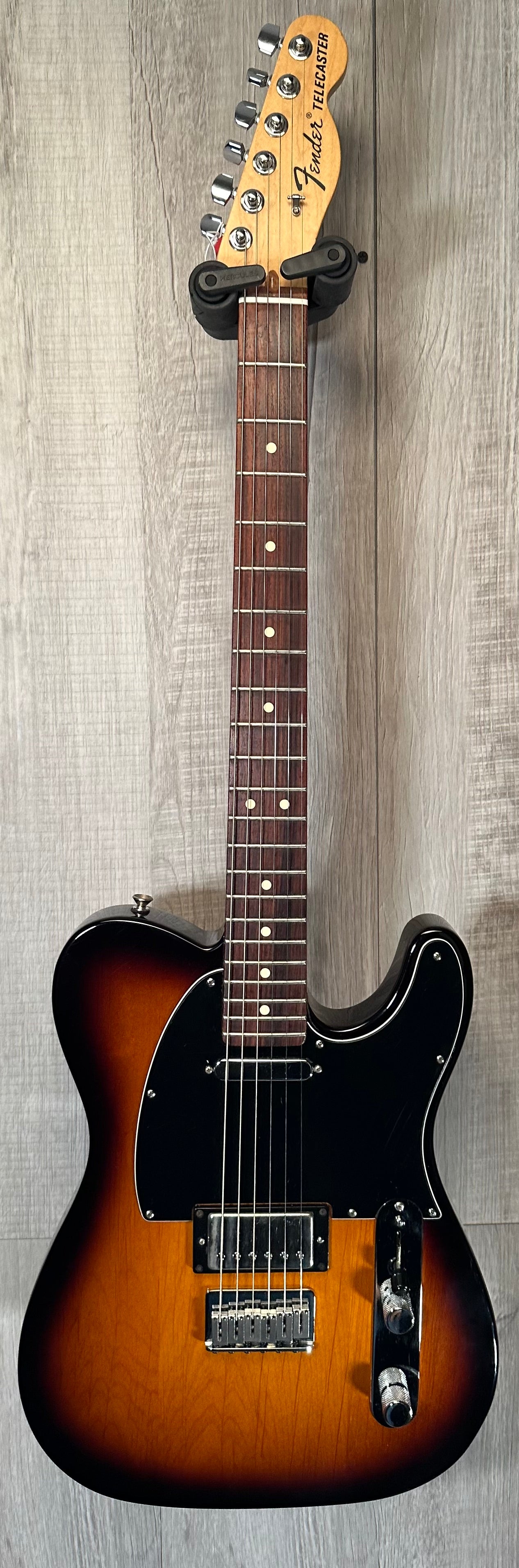 Full front of Used 2013 Fender USA Pro Standard Telecaster SH Sunburst w/Chris Shiftlet Humbucker TSS3923