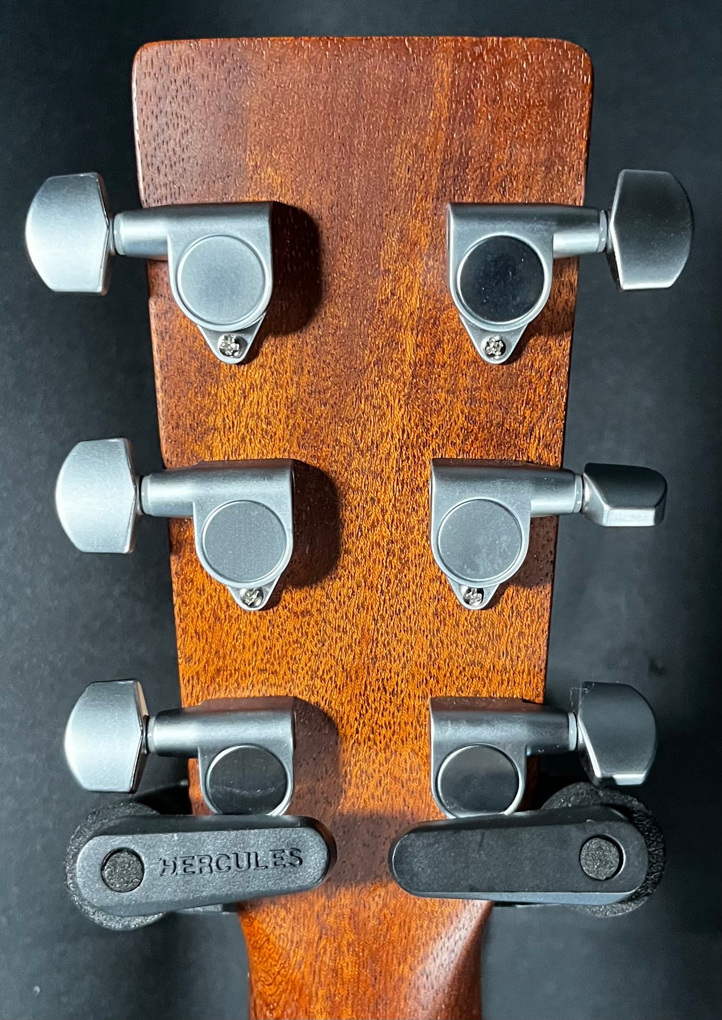 Back of headstock of Used Martin D-X2E Dreadnought Brazilian Rosewood Pattern w/bag TFW612