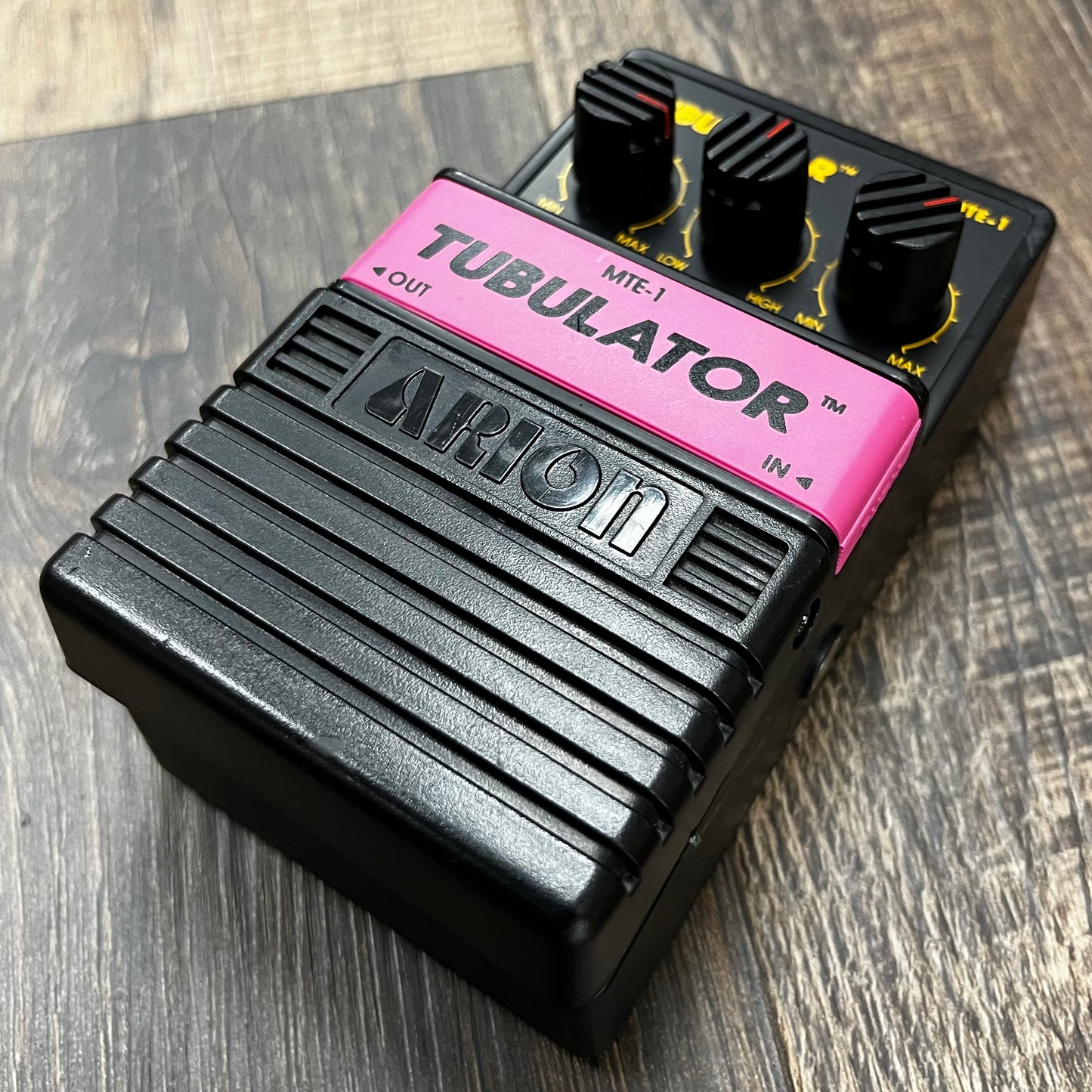 Side of Used Arion Tubulator MTE-1 Distortion Pedal TFW652