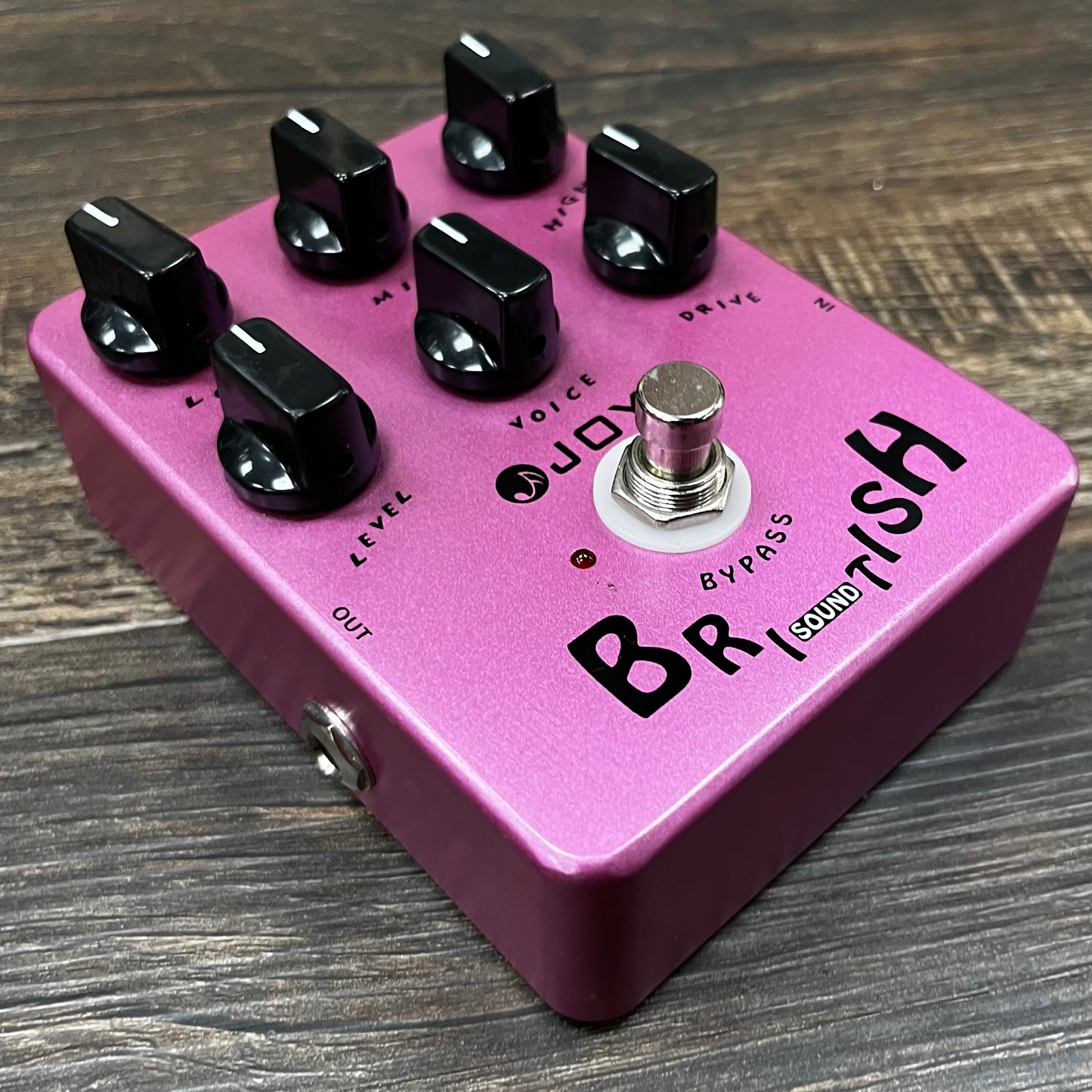 Side of Used Joyo British Overdrive Pedal TFW650