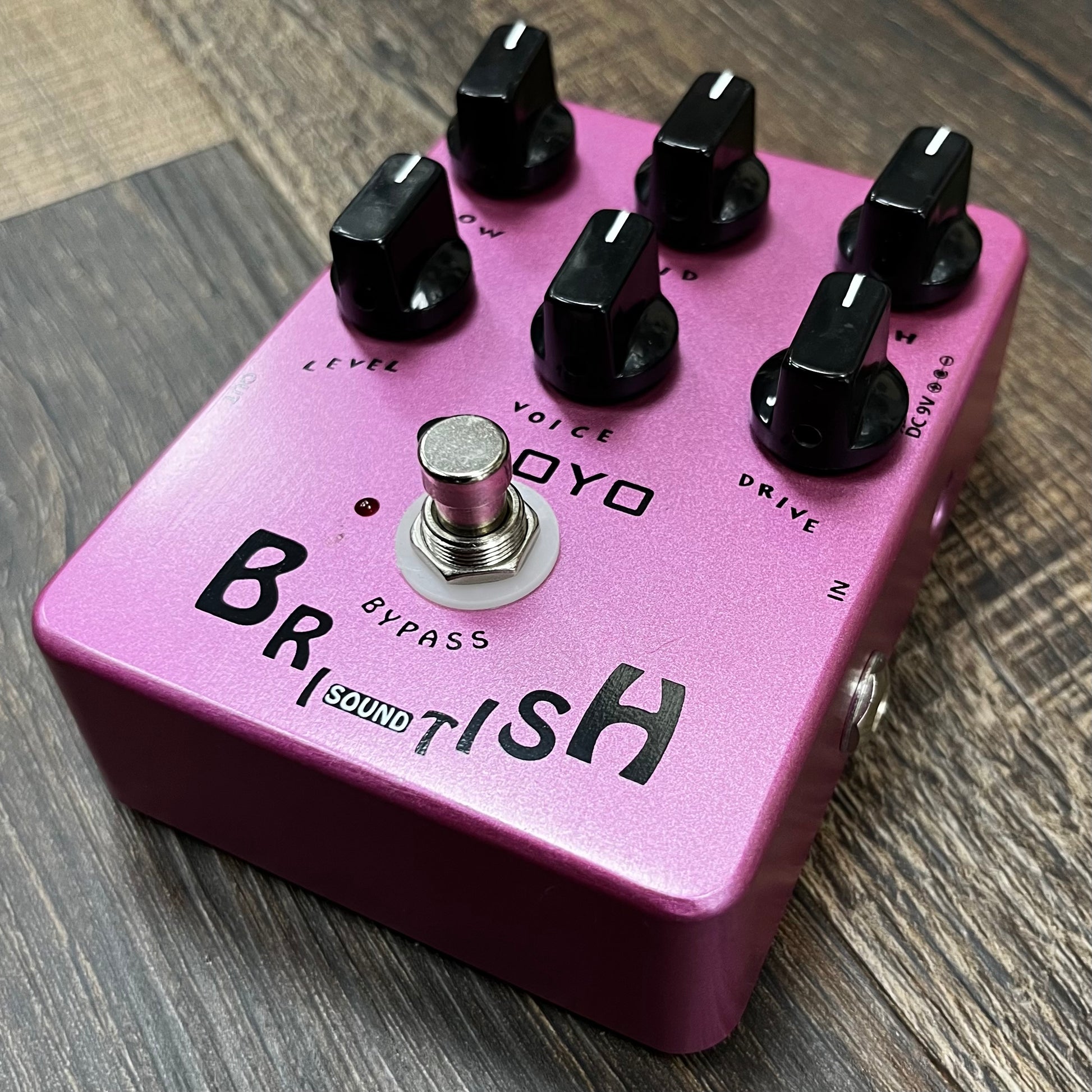 Side of Used Joyo British Overdrive Pedal TFW650