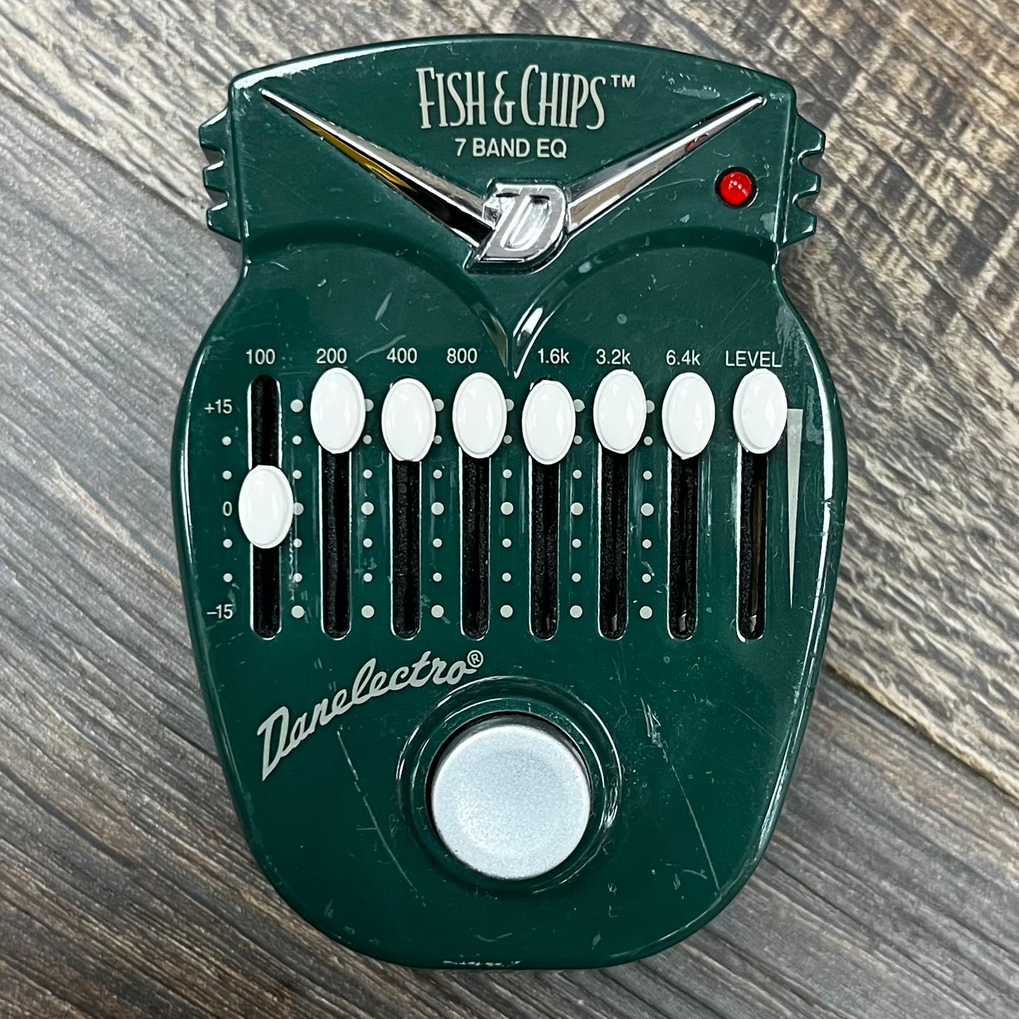 Top of Used Danelectro Fish-N-Chips 7 Band EQ Pedal TFW639