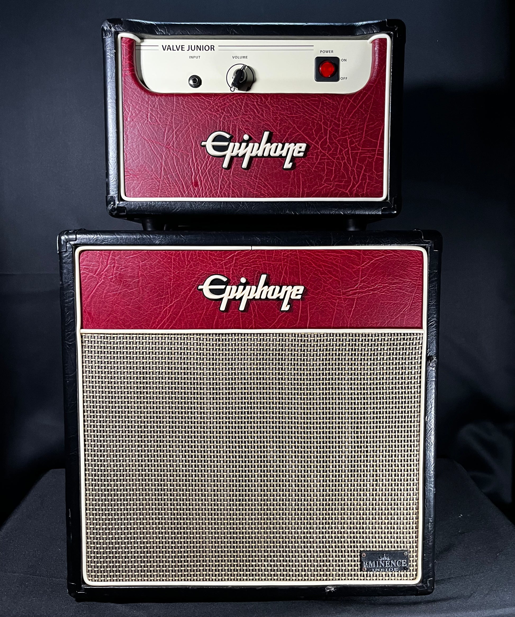 Front of Used Epiphone 5 Watt Valve Jr & 1X12 Speaker Cabinet TFW642