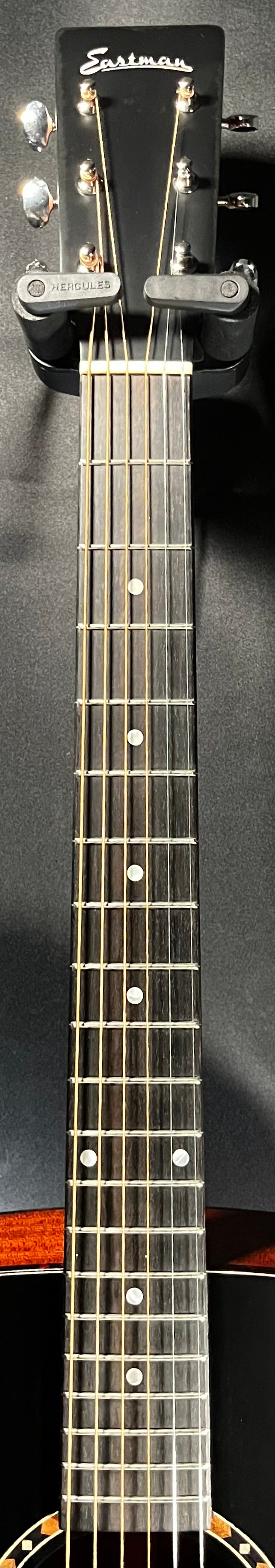 Neck of Used Eastman E2OM-BK Acoustic Guitar w/Bag TFW685