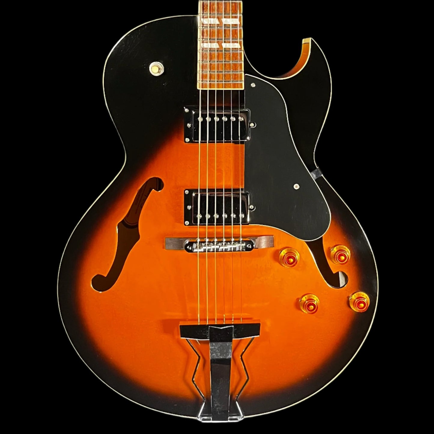 Front of Used Epiphone ES-175/VS Reissue Vintage Sunburst TFW699