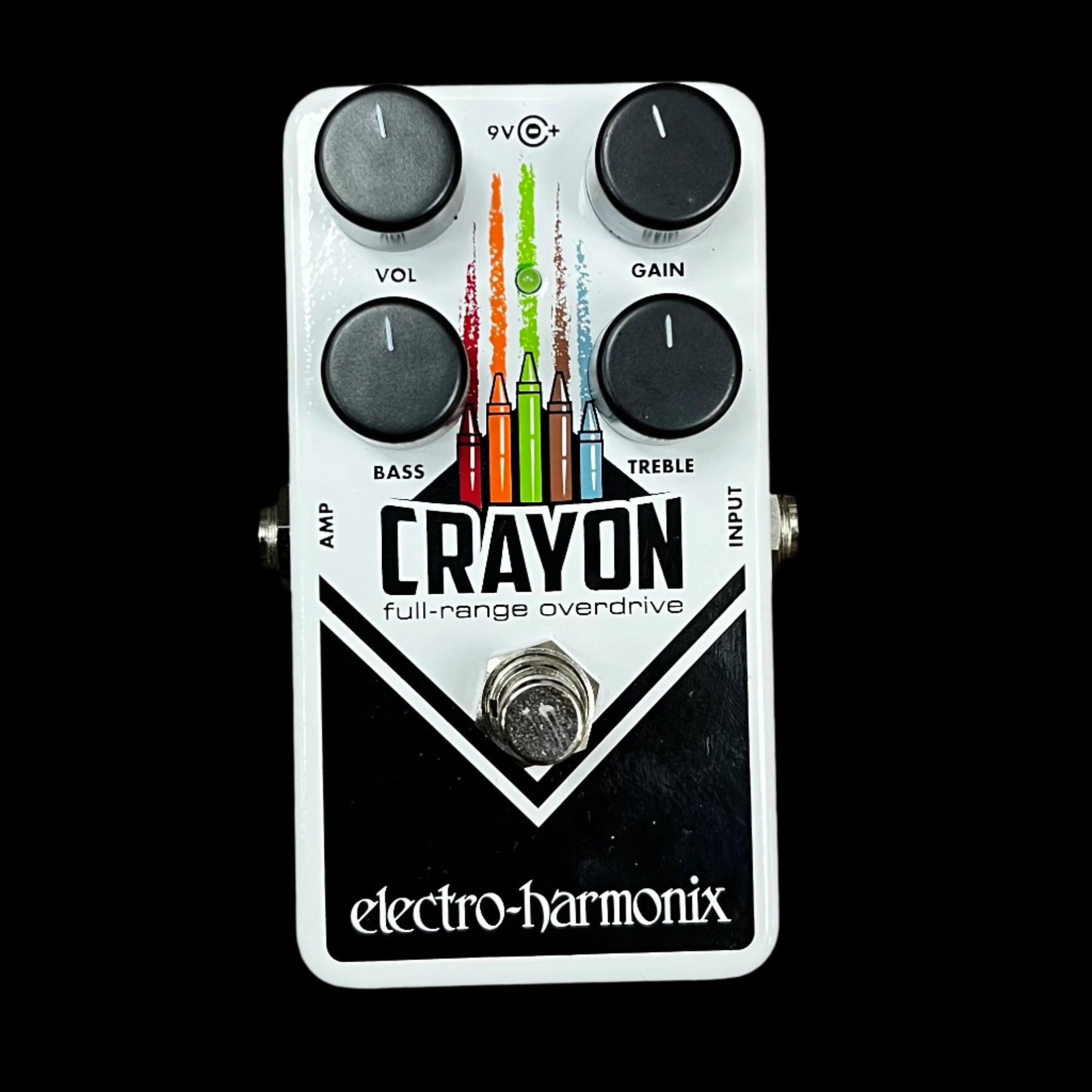 Top of Used Electro-Harmonix EHX Crayon Full Range Overdrive w/box TFW709