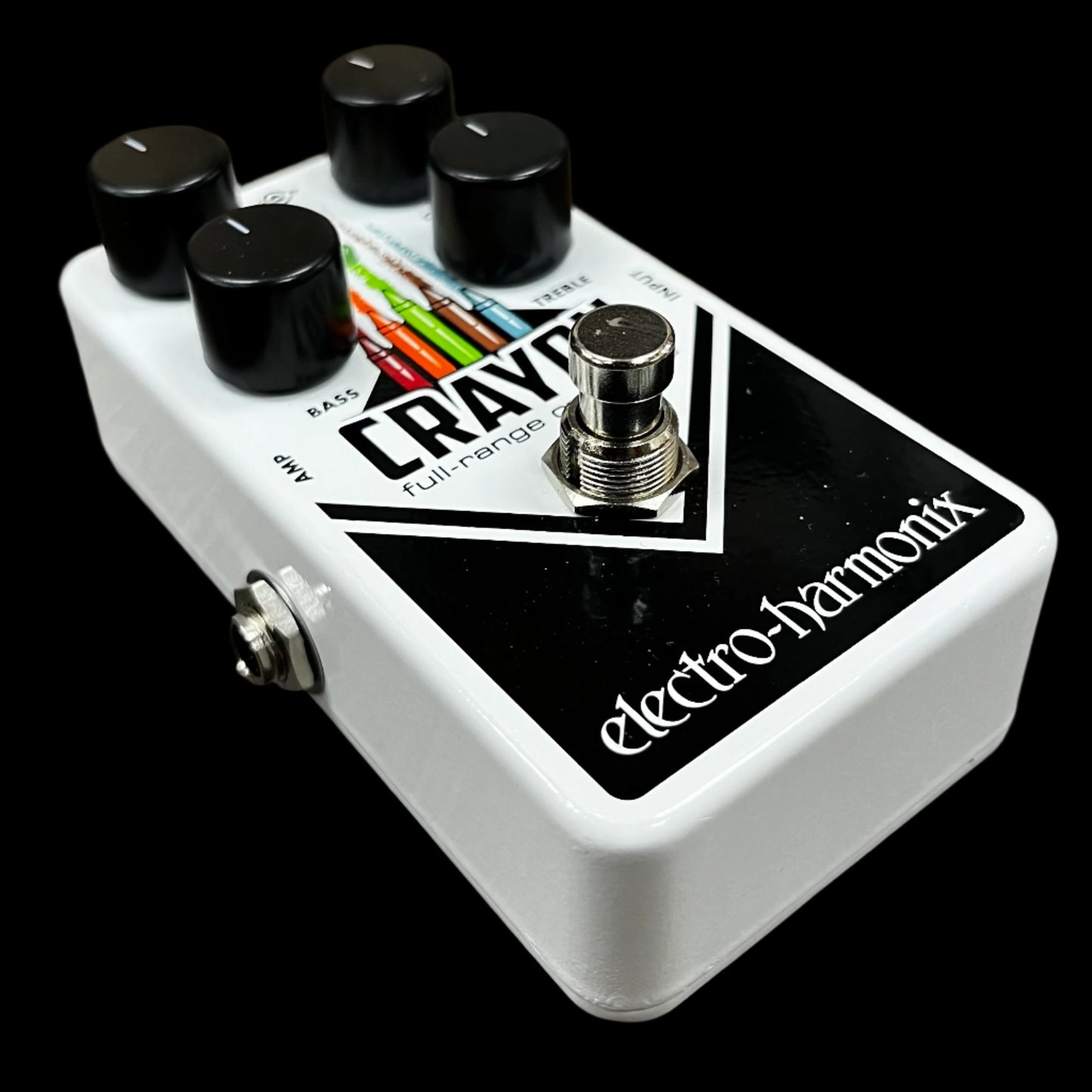 Side of Used Electro-Harmonix EHX Crayon Full Range Overdrive w/box TFW709