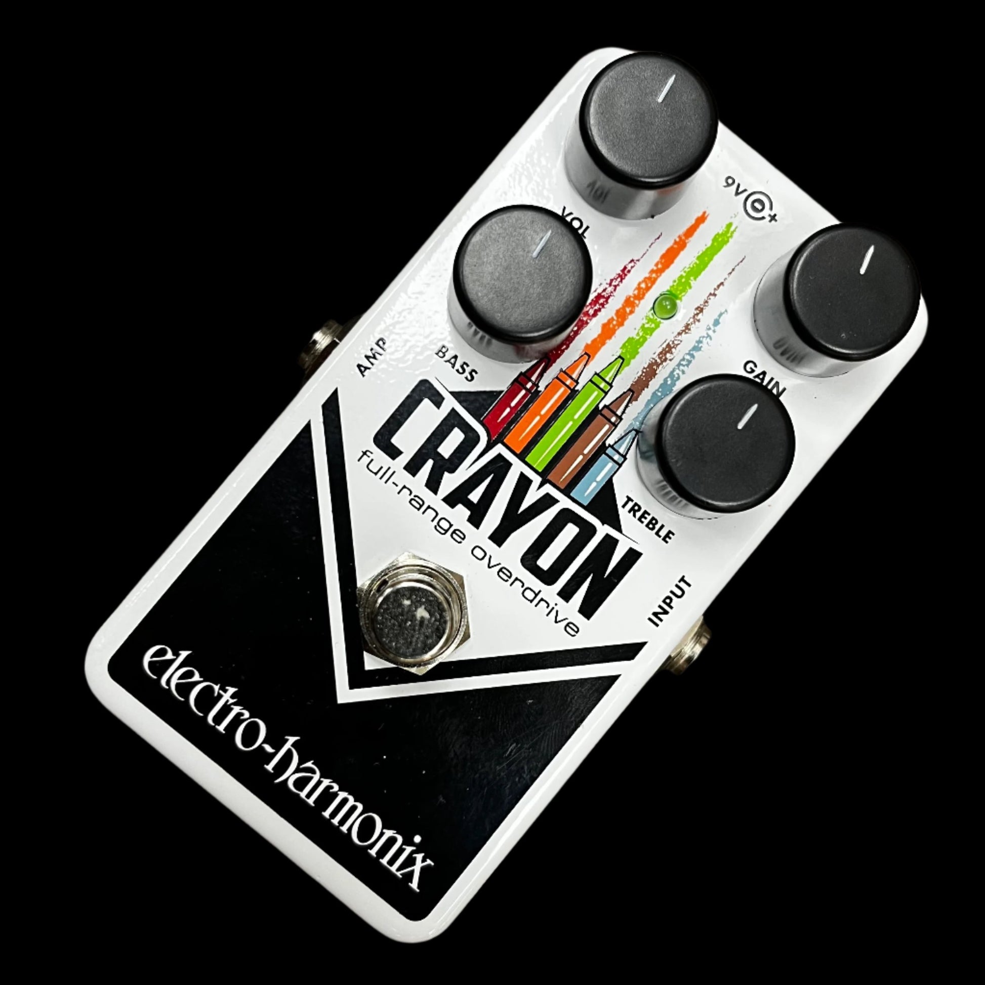 Top of Used Electro-Harmonix EHX Crayon Full Range Overdrive w/box TFW709