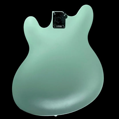 Back of Used 2024 Fender Tom DeLonge Starcaster RW Satin Surf Green TFW715