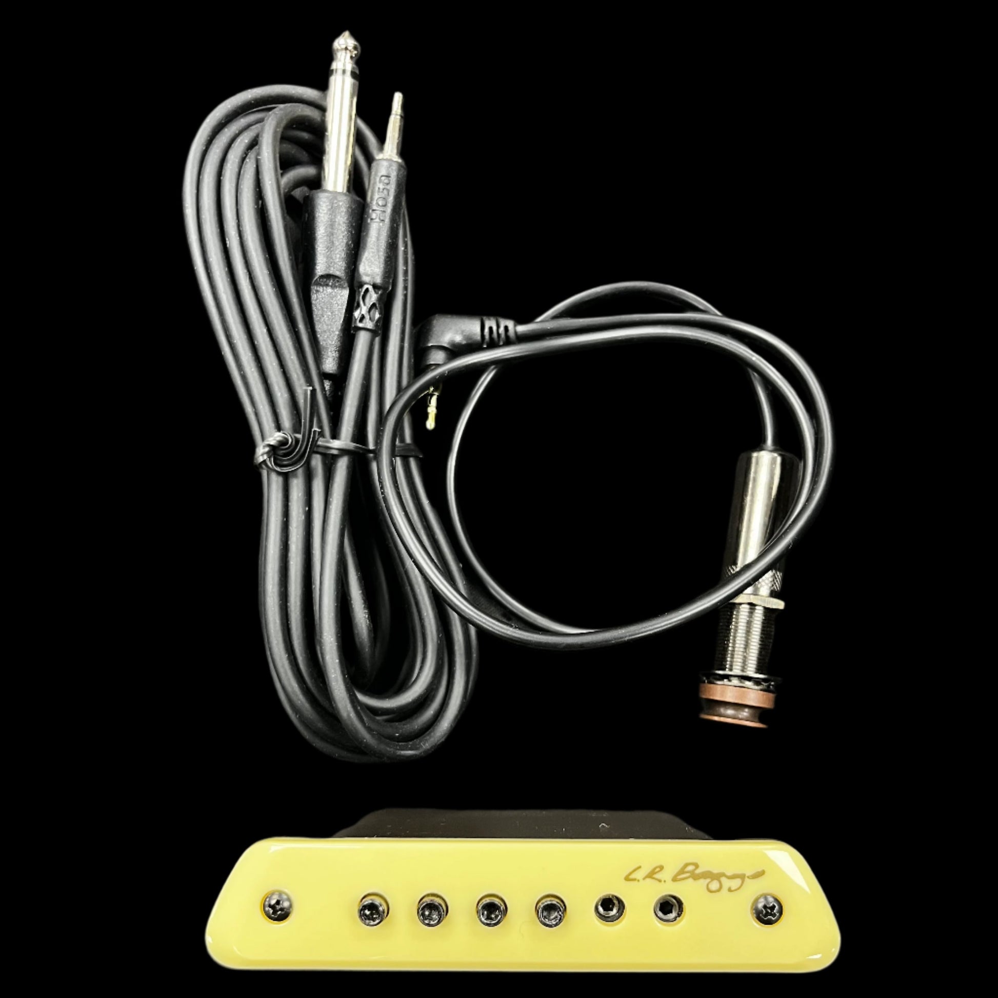 Top of w/cables of Used LR Baggs MI Passive Sound Hole Pickup w/Box TFW746