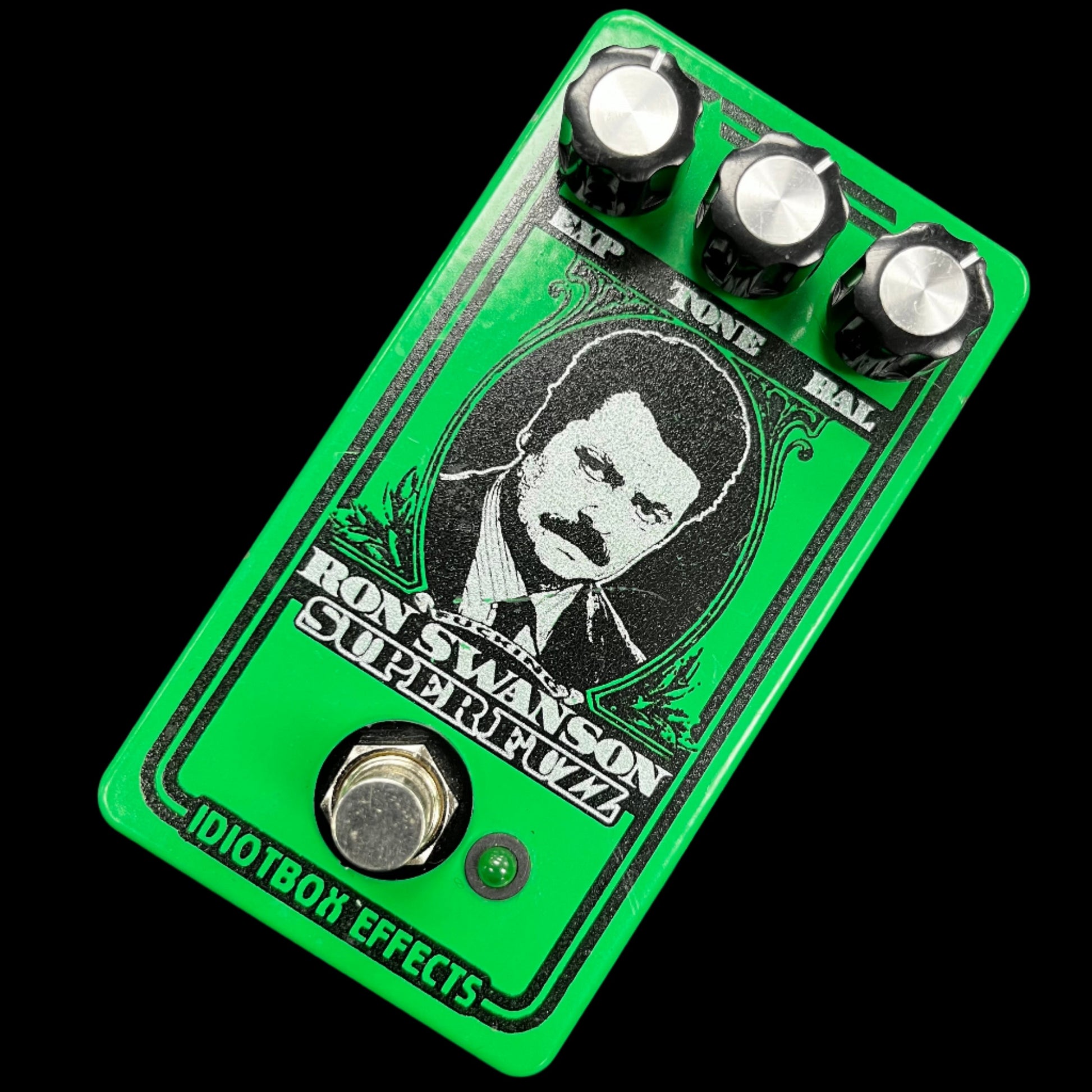 Top of Used IdiotBoox FX Ron Swanson Superfuzz Pedal TFW745