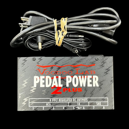 Top of w/cable of Used Voodoo Lab Pedal Power 2 Plus w/cables TFW802