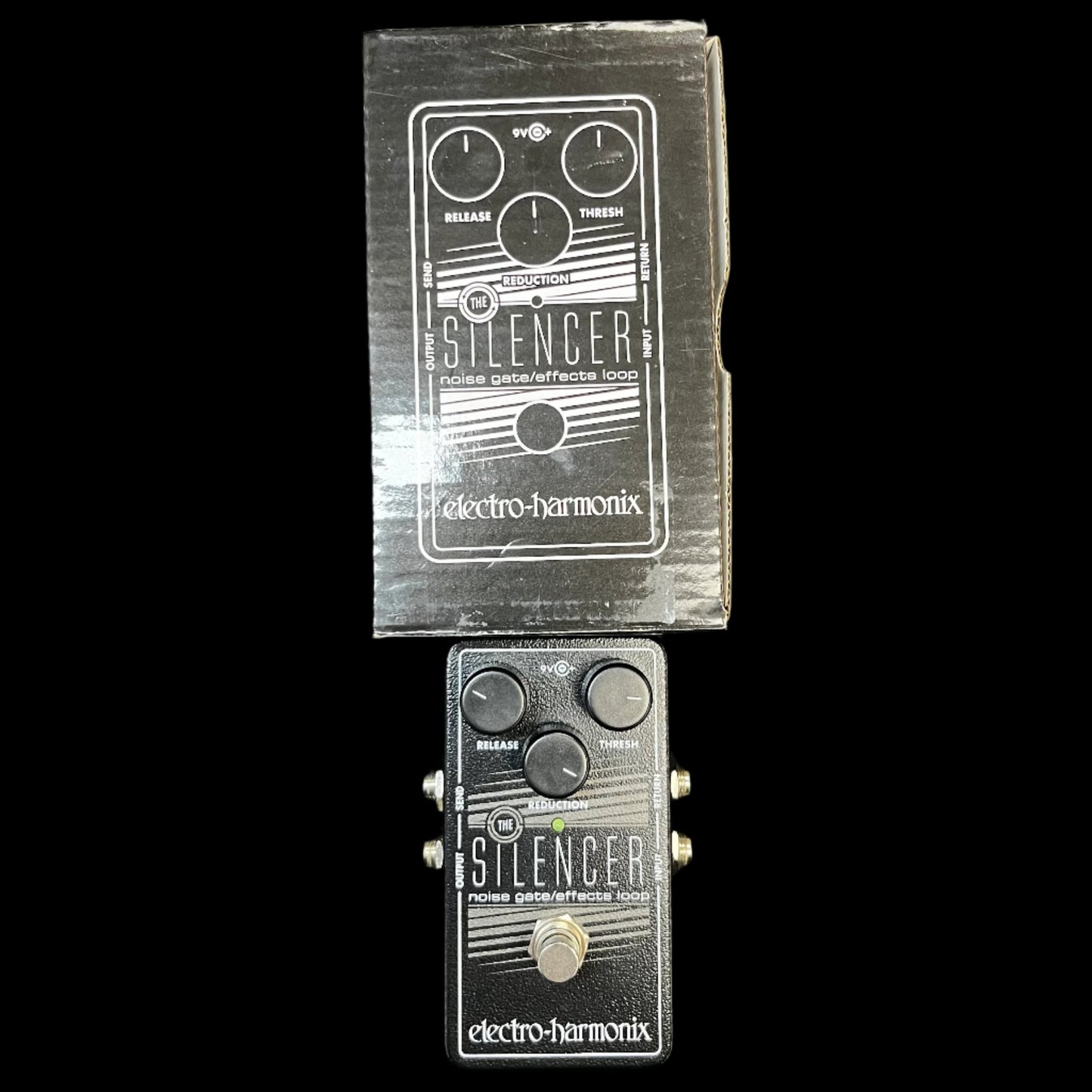 Top of w/box of Used EHX Electro-Harmonix Silencer Pedal w/Box TFW816