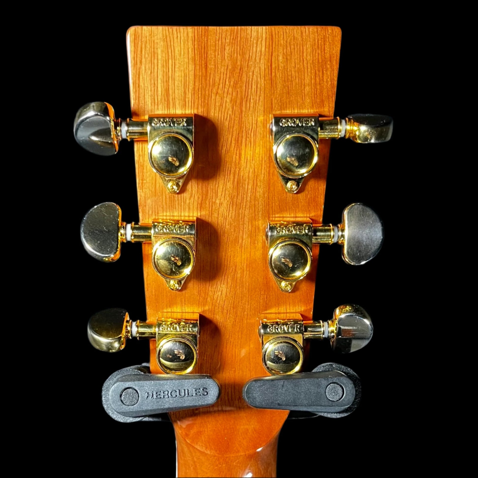 Back of headstock of Used Zager ZAD-80CE/N Dreadnought Natural w/OHSC TFW807