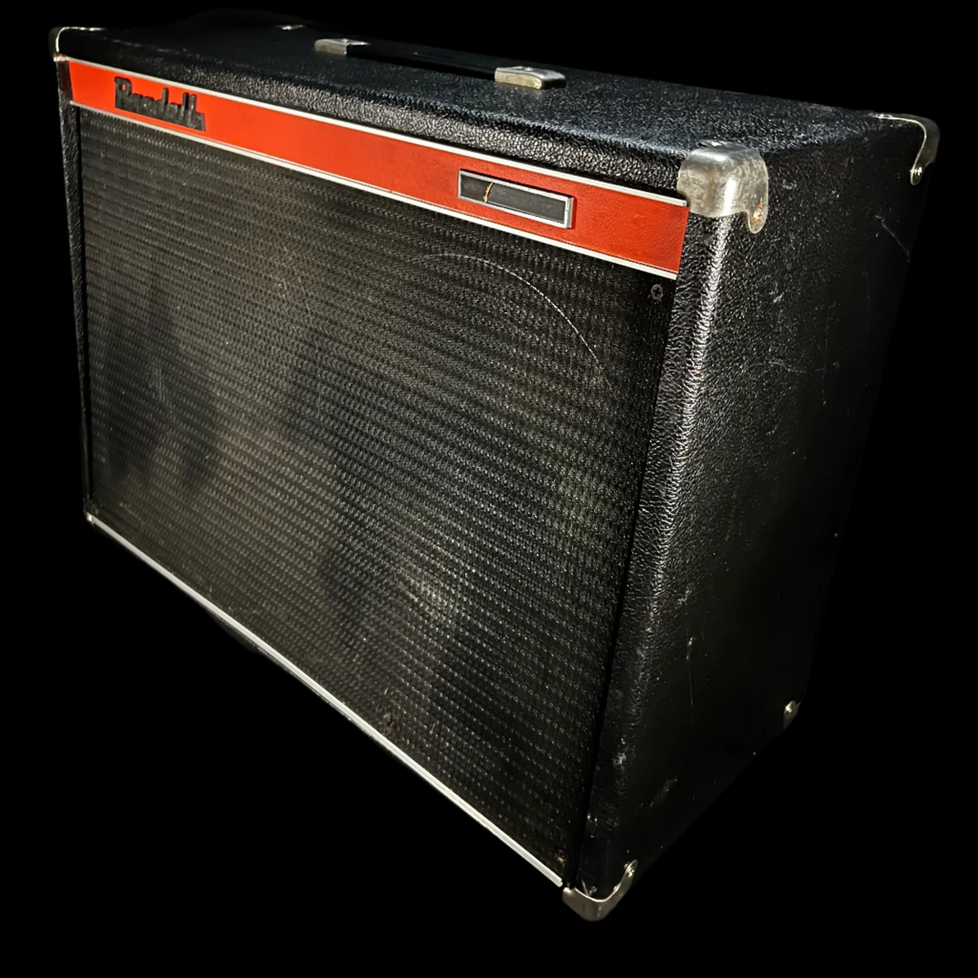 Side of Used Vintage 1970's Randall R212S 2X12 Guitar Cabinet TFW828