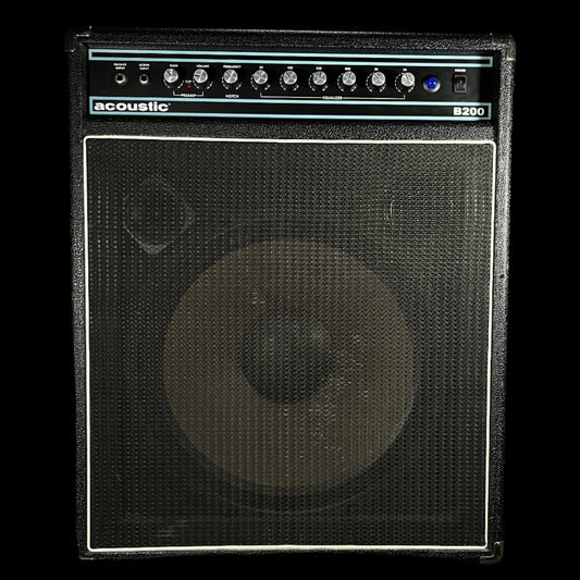 Front of Used Acoustic B200 200 Watt 1X15 Bass Amp TFW855