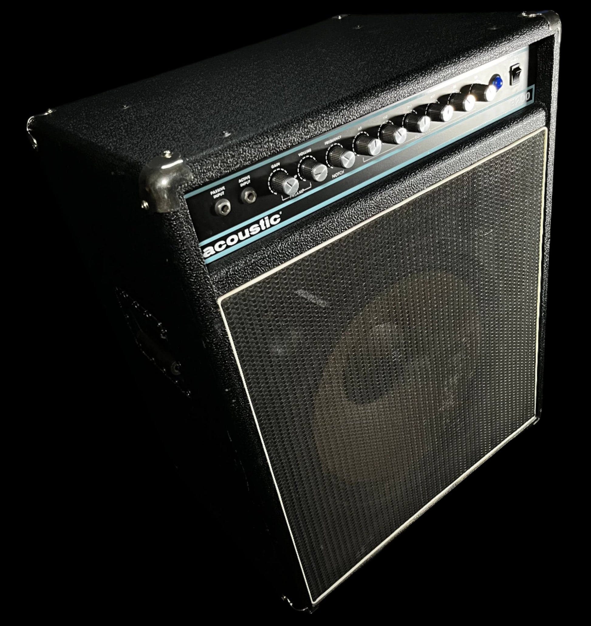 Side of Used Acoustic B200 200 Watt 1X15 Bass Amp TFW855