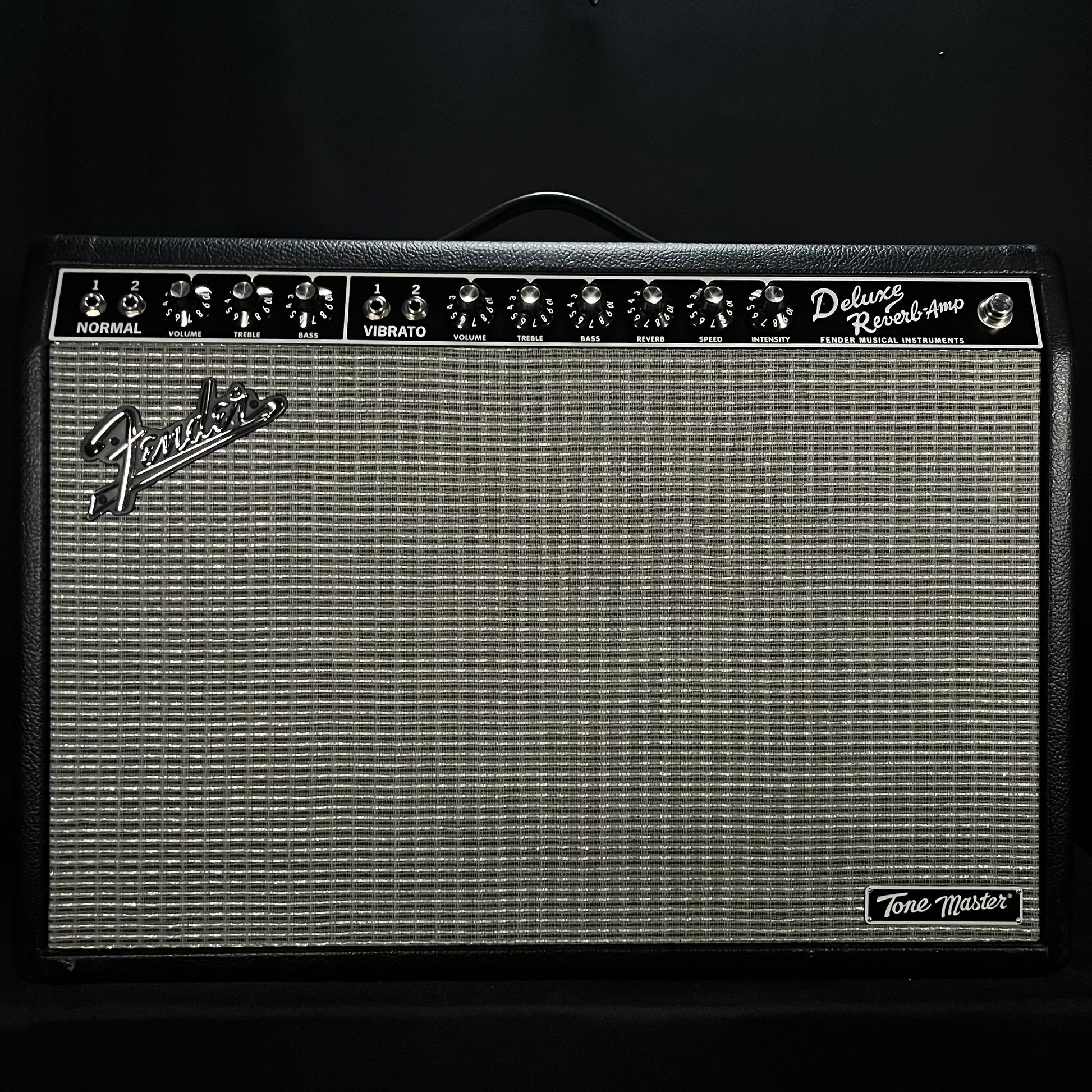 Front of Used Fender Tone Master Deluxe Reverb Amplifier TFW865