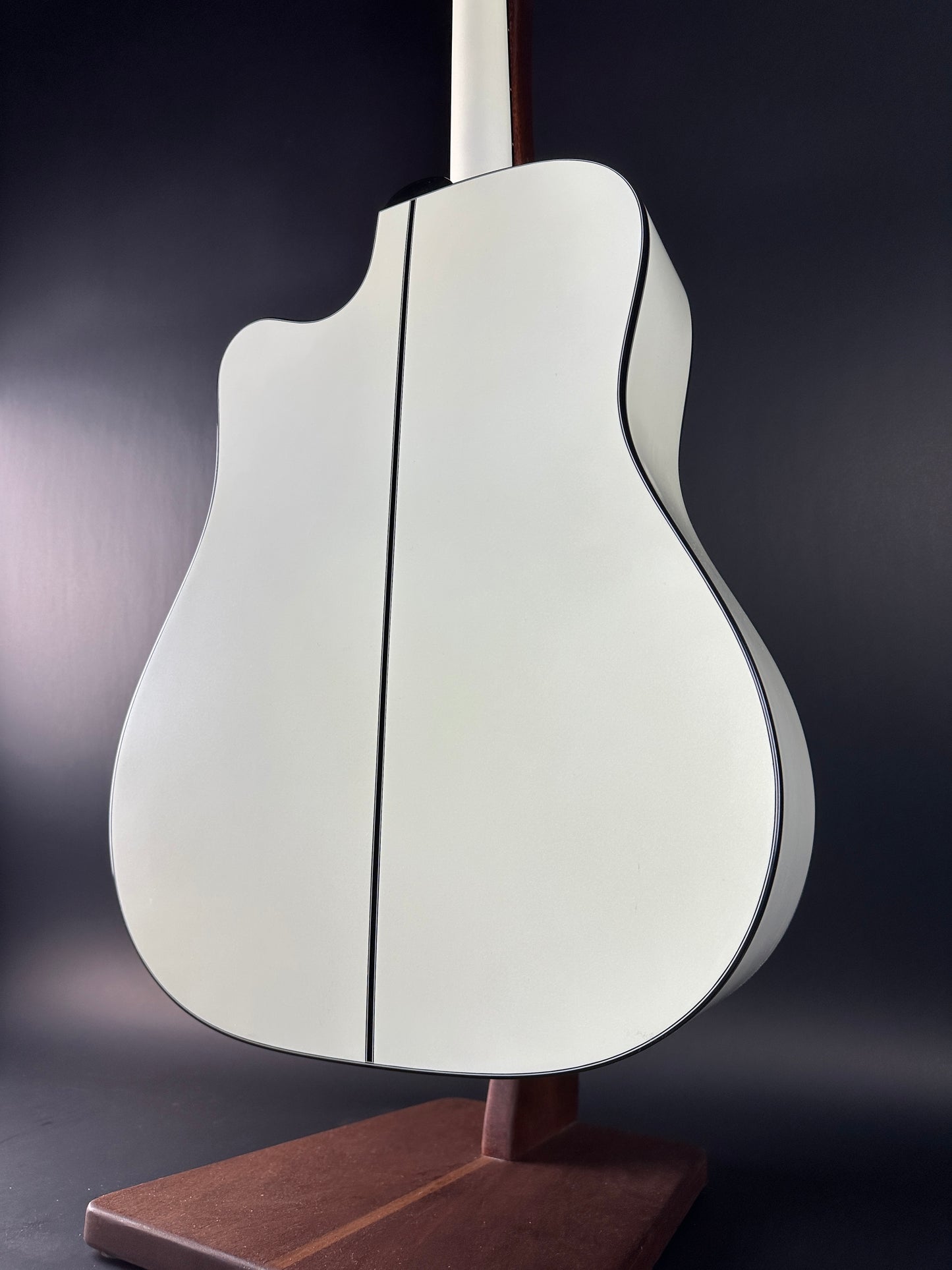 Back angle of Used Takamine GD35CE-PW.