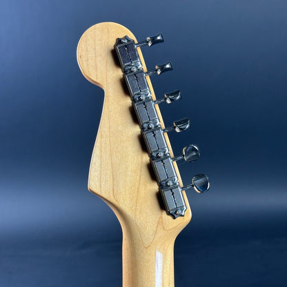 Back of headstock of Used Fender American Original 50s Strat Aztec Gold.