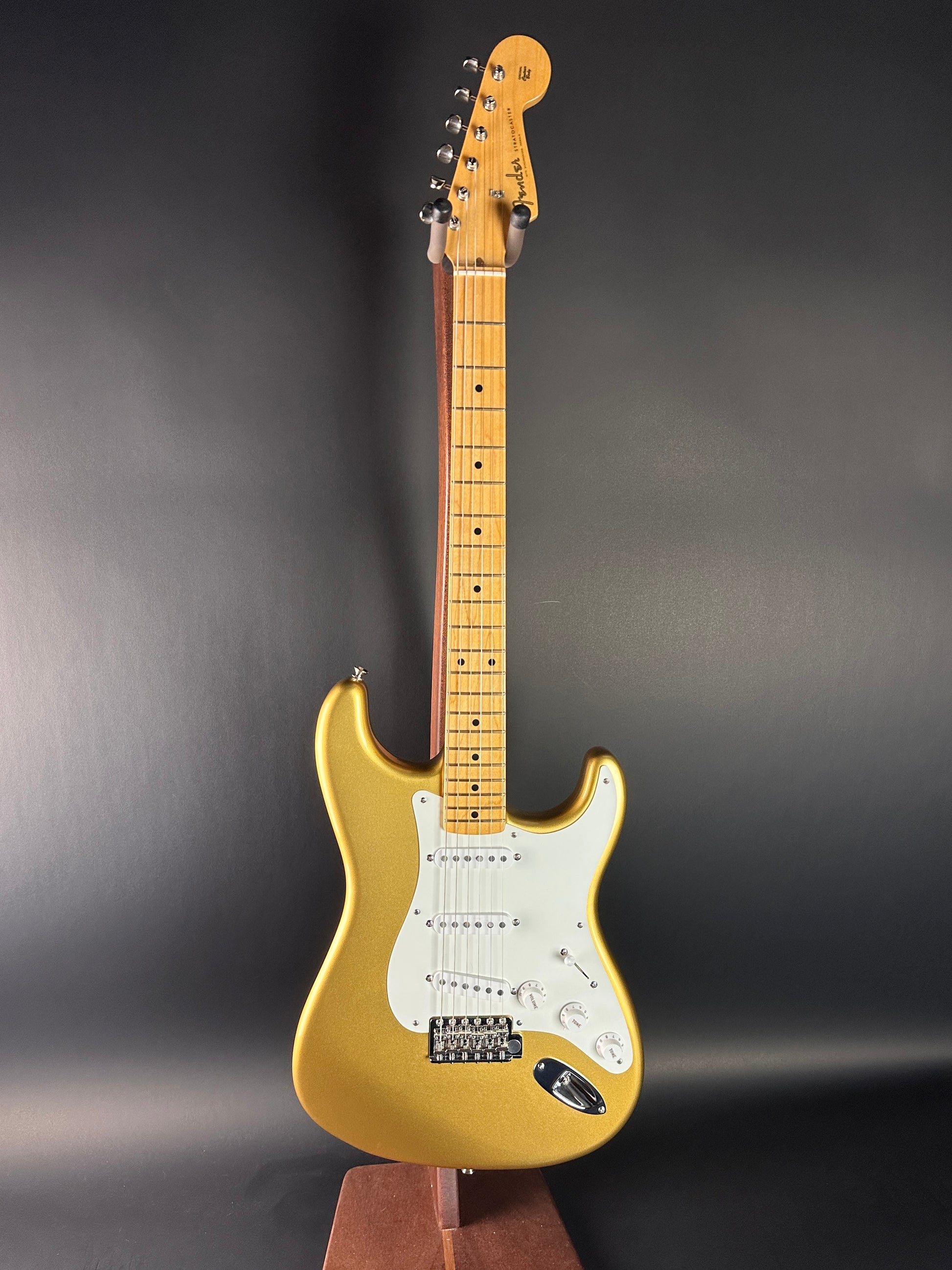 Full front of Used Fender American Original 50s Strat Aztec Gold.