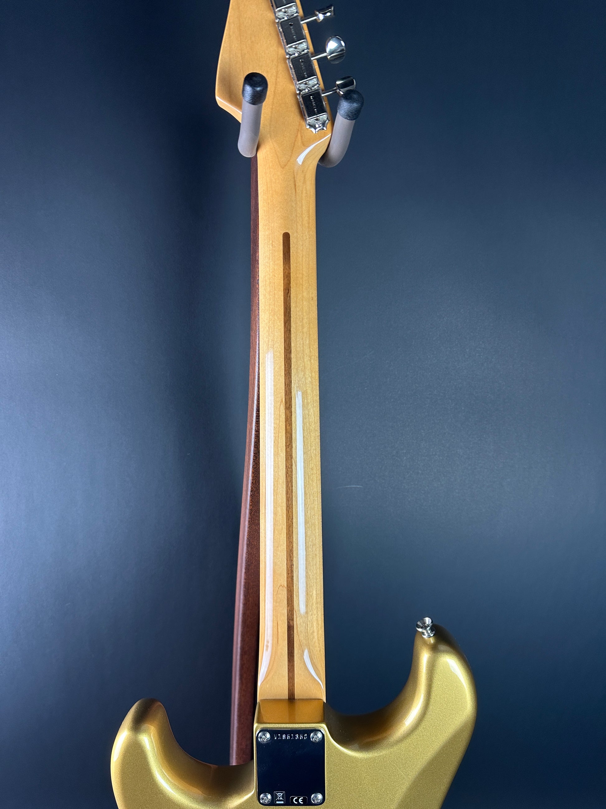 Back of neck of Used Fender American Original 50s Strat Aztec Gold.