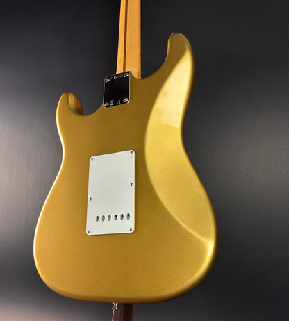 Back angle of Used Fender American Original 50s Strat Aztec Gold.