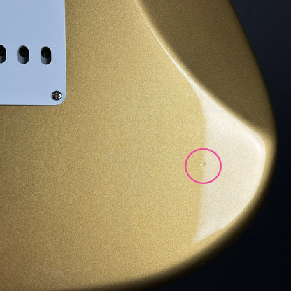 Ding on back of Used Fender American Original 50s Strat Aztec Gold.