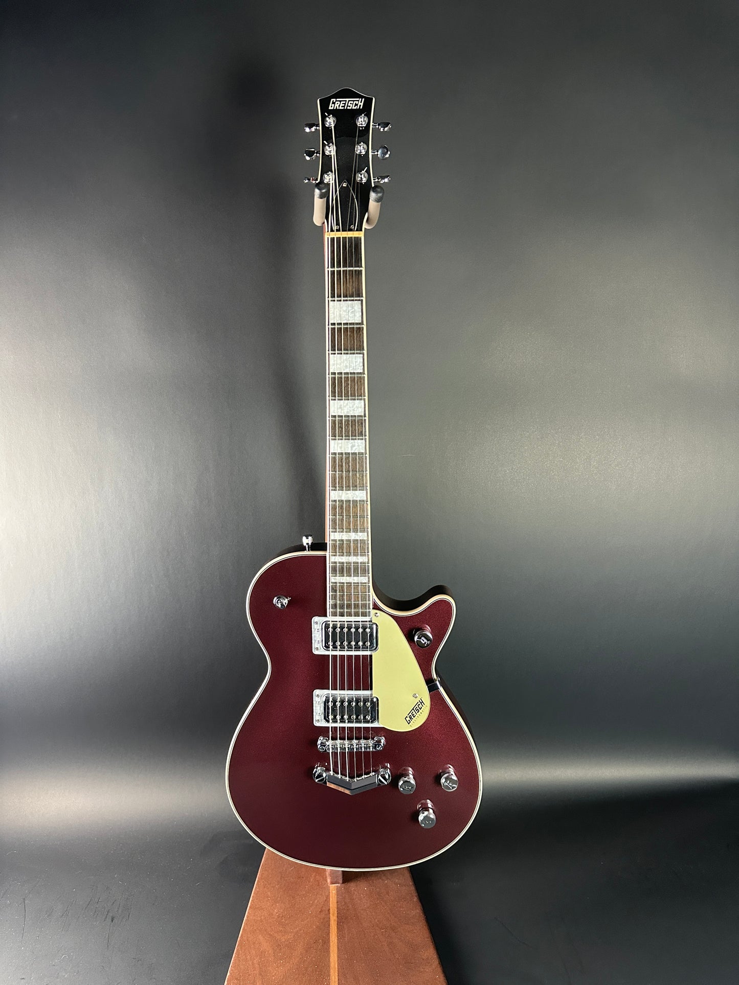 Full front of Used Gretsch G5220 Firestick Red.