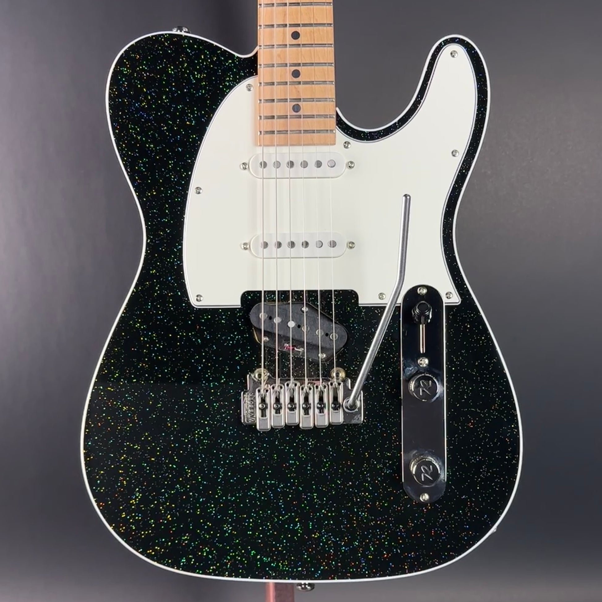 Front of Used Reverend PAS2 Pete Anderson Eastsider S Rainbow Sparkle Tone Shop Exclusive.