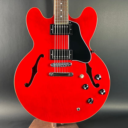 Front of Used Epiphone Dot Cherry ES-335.