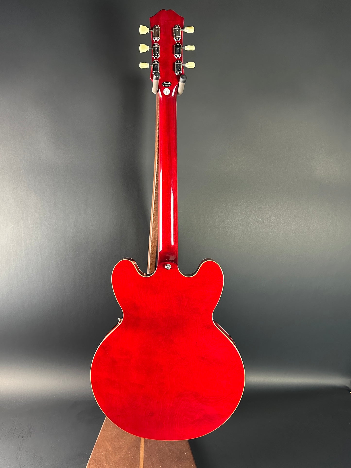 Full back of Used Epiphone Dot Cherry ES-335.