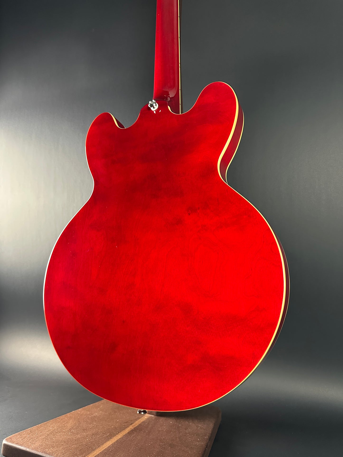 Back angle of Used Epiphone Dot Cherry ES-335.