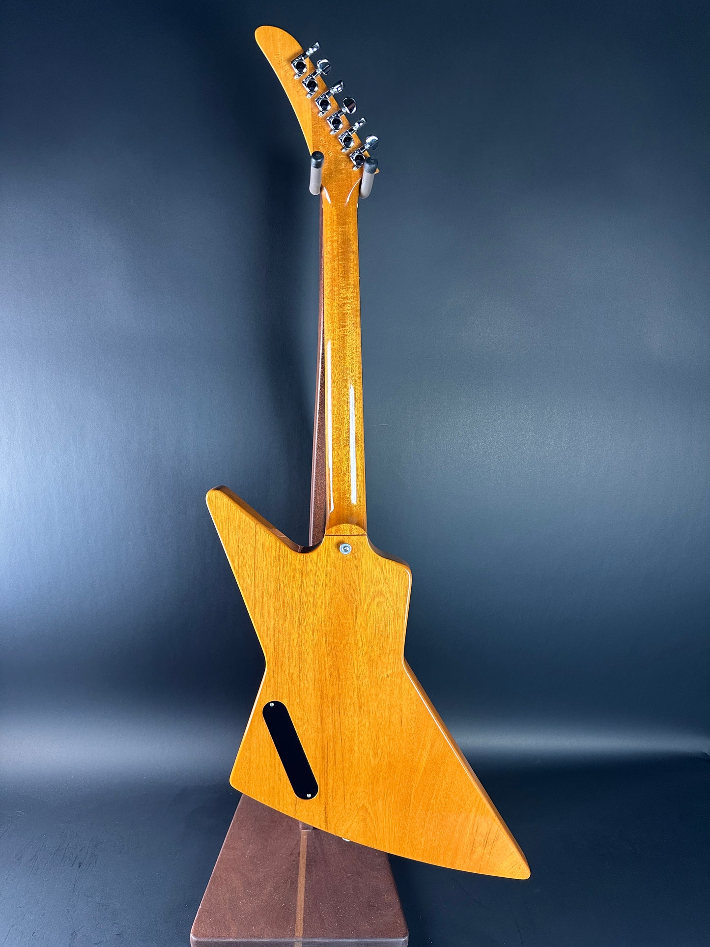 Full back of Used Gibson 1970's Explorer Natural.