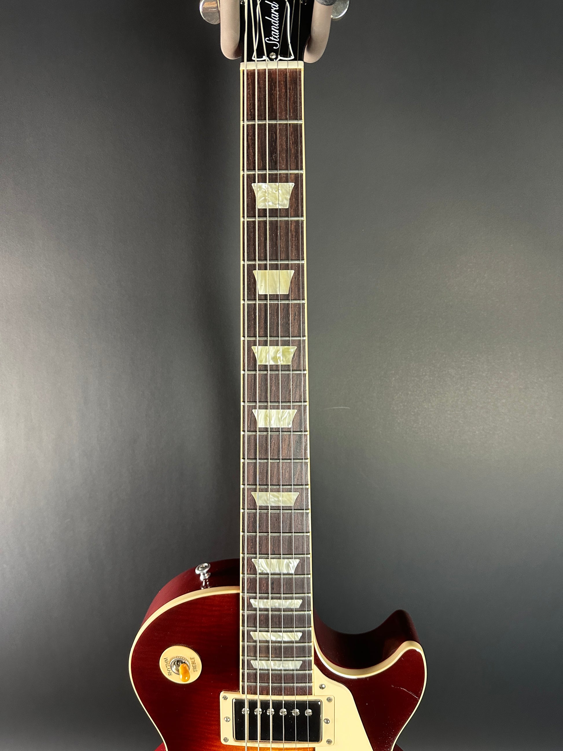 Fretboard of Used Gibson Les Paul Standard 60's Iced Tea.