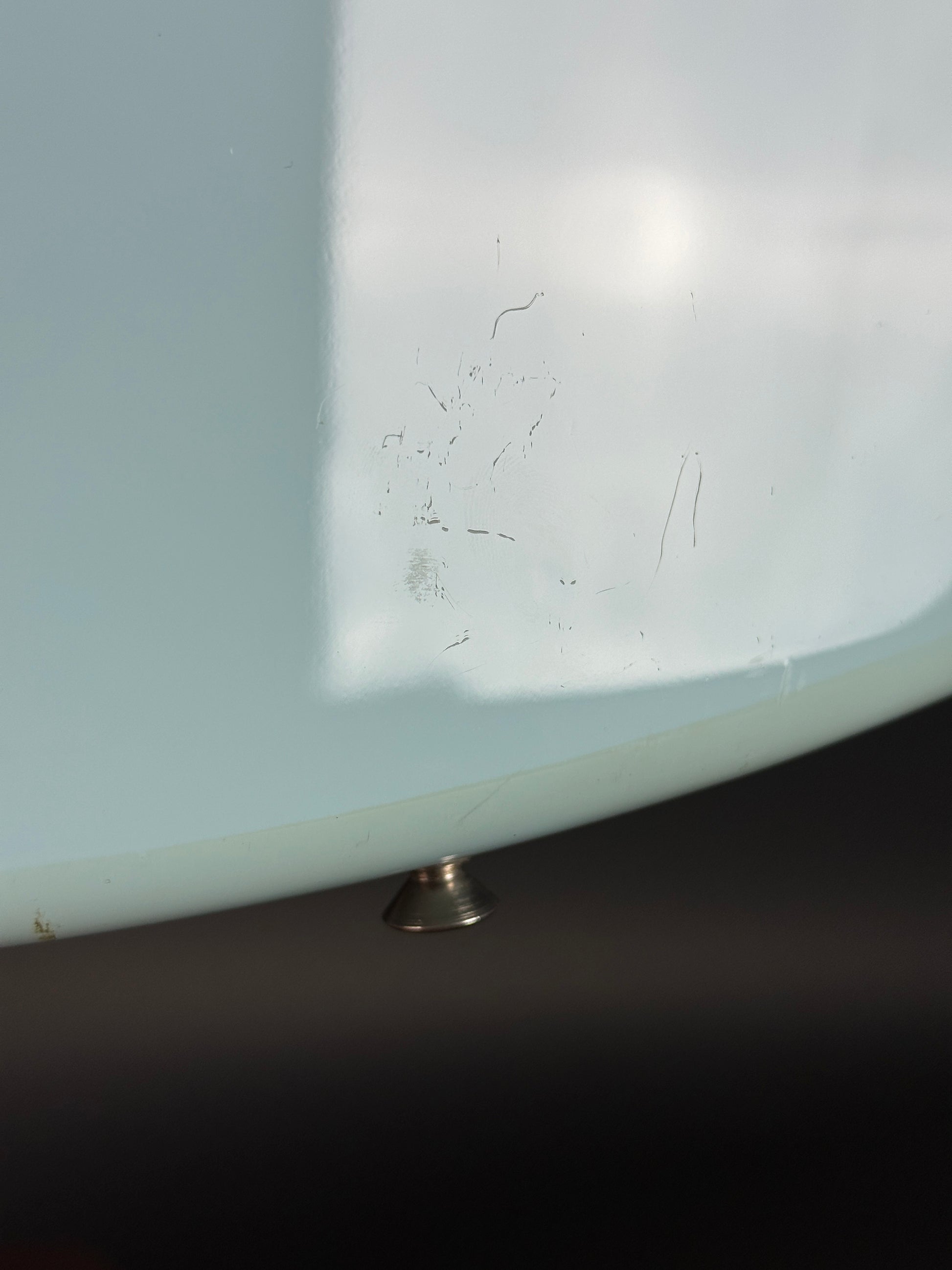 Marks on back of Used 2021 Fender Vintera Jaguar Mod Daphne Blue.