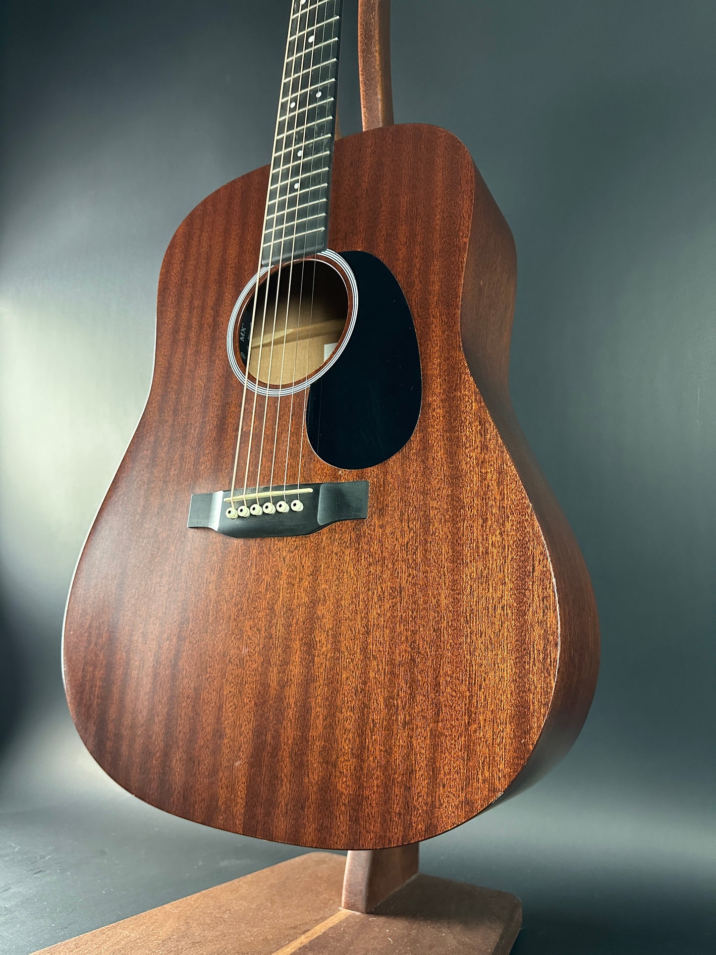 Front angle of Used Martin D-10e.