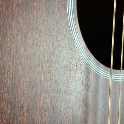 Scratches near soundhole of Used Martin D-10e.