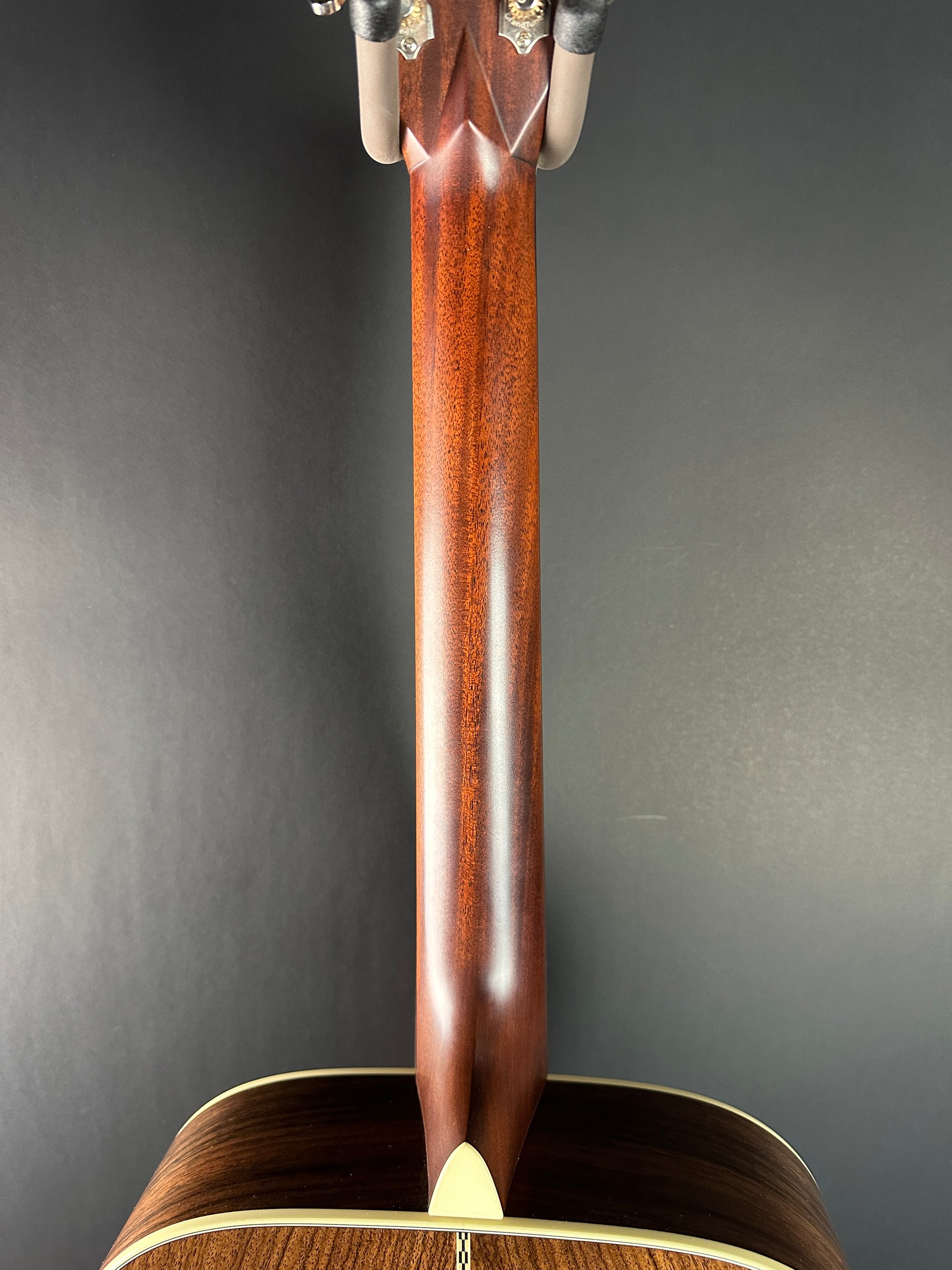 Back of neck of Used Martin 000-28 Ambertone.