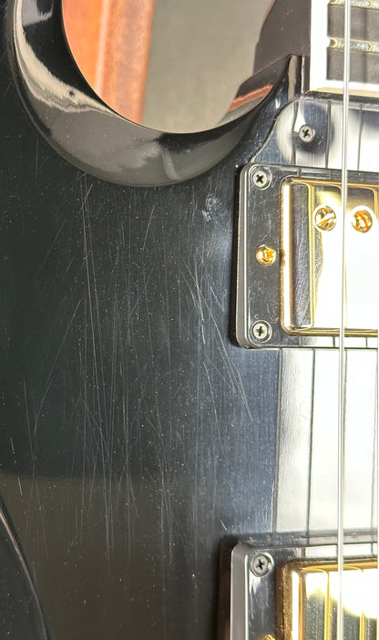 Scratches on Used 2010 Gibson Custom Shop SG Custom Ebony.