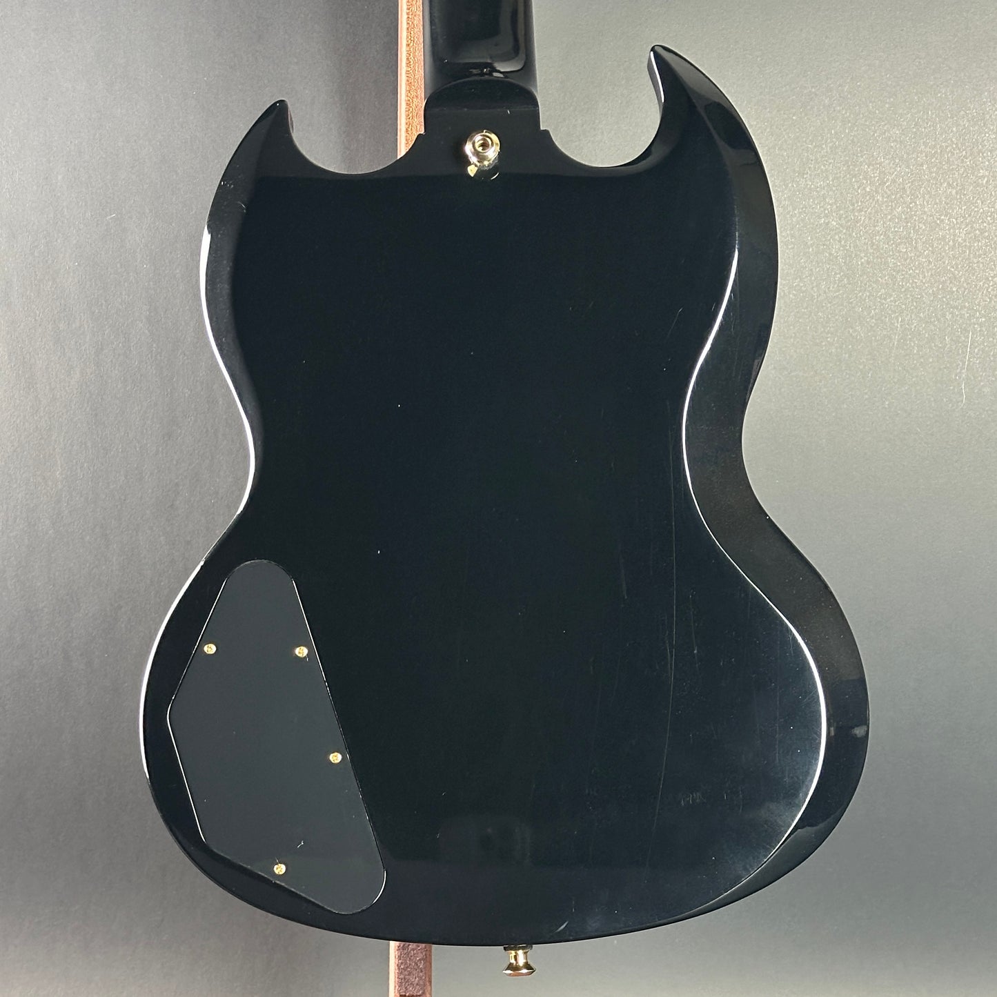 Back of Used 2010 Gibson Custom Shop SG Custom Ebony.