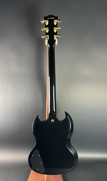 Full back of Used 2010 Gibson Custom Shop SG Custom Ebony.