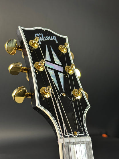 Headstock of Used 2010 Gibson Custom Shop SG Custom Ebony.