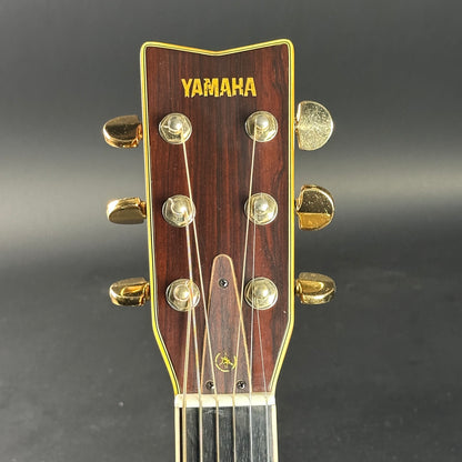 Headstock of Vintage 1970s Yamaha L-5.