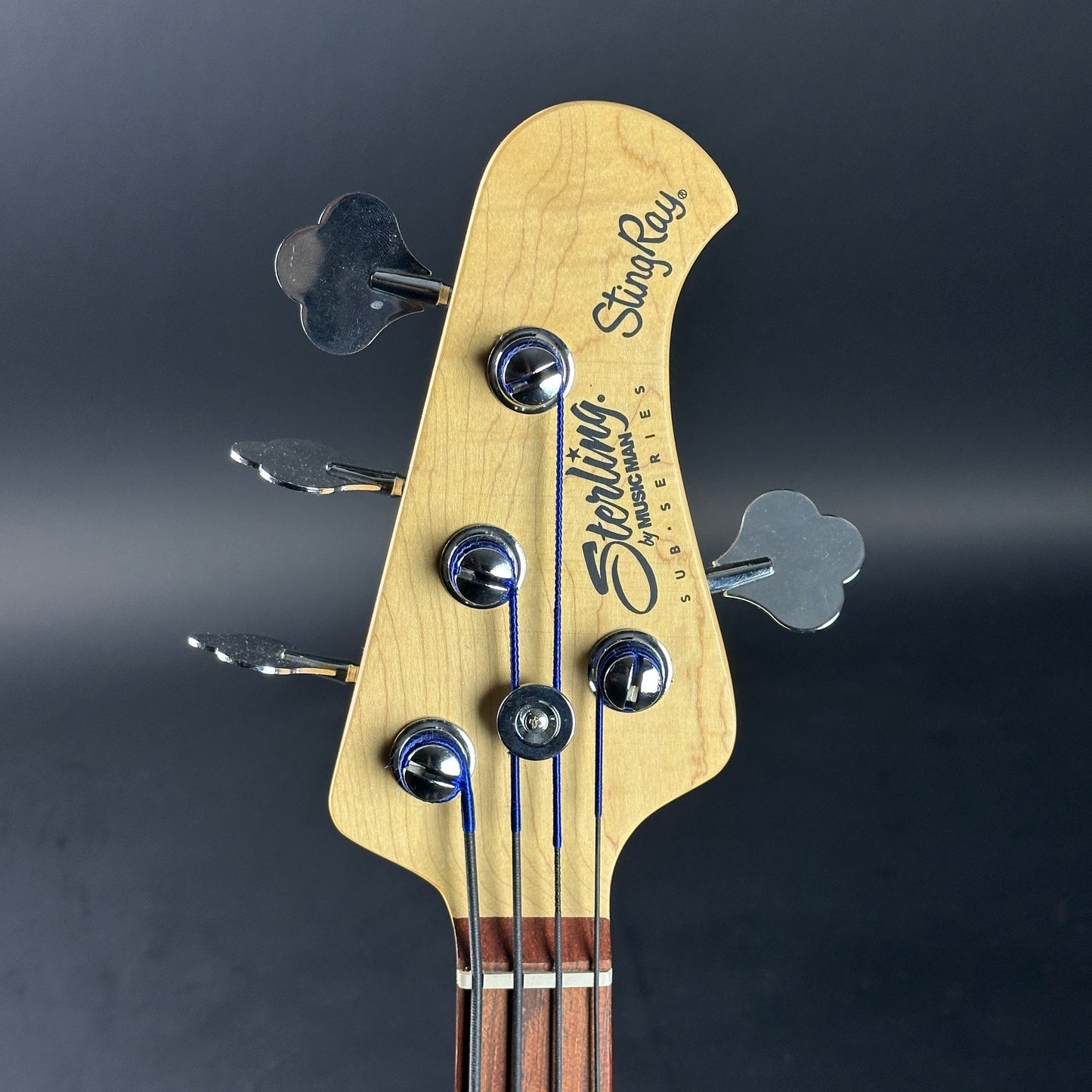 Headstock of Used Sterling Sub StingRay 4.