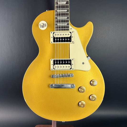 Front of Used Epiphone Les Paul Trad Pro Goldtop.