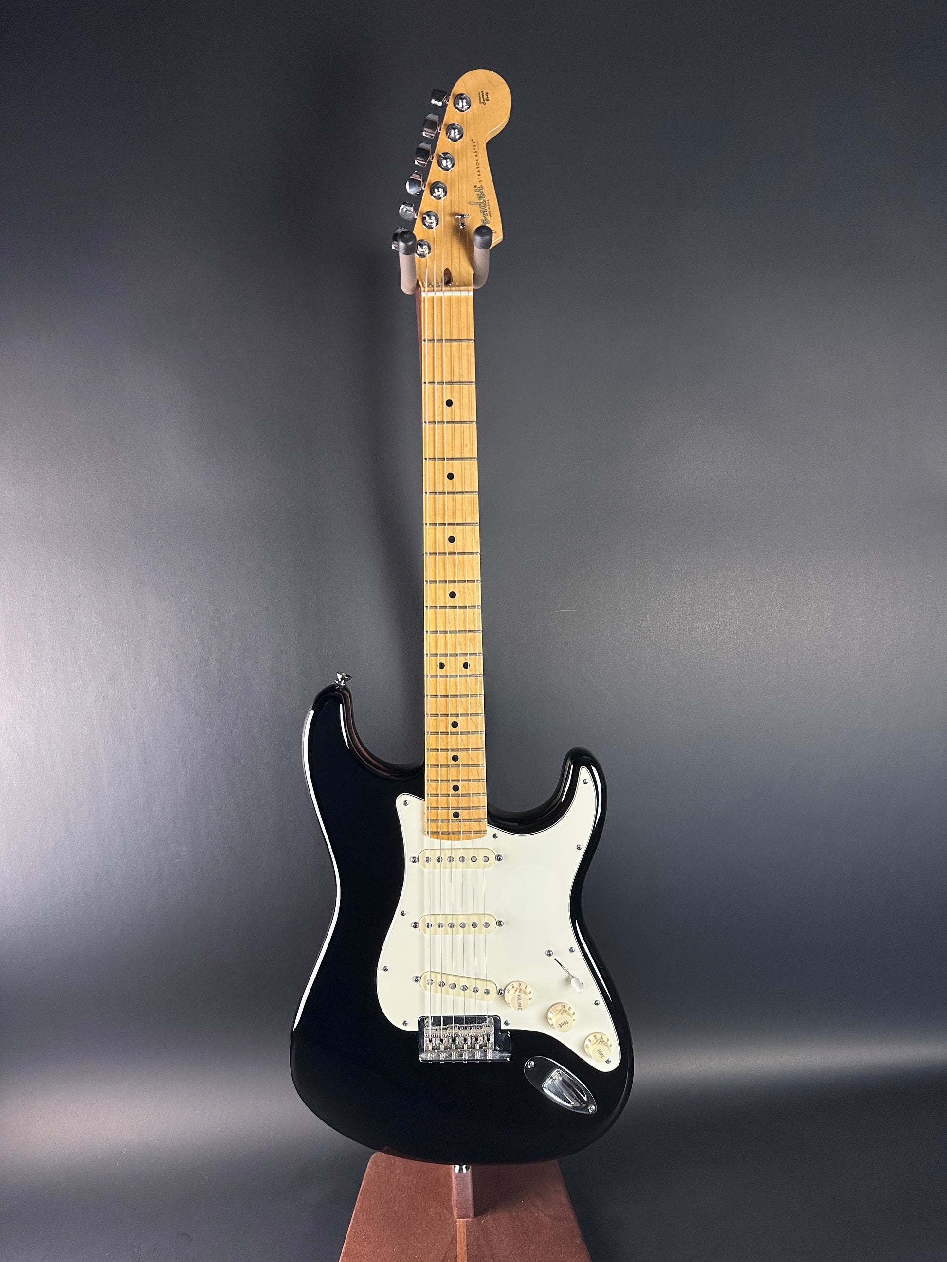 Full front of Used 2013 Fender American Standard Strat Black.