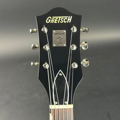 Headstock of Used Gretsch G6118T-60 Vintage Select 60th Anniversary Smoke Green.