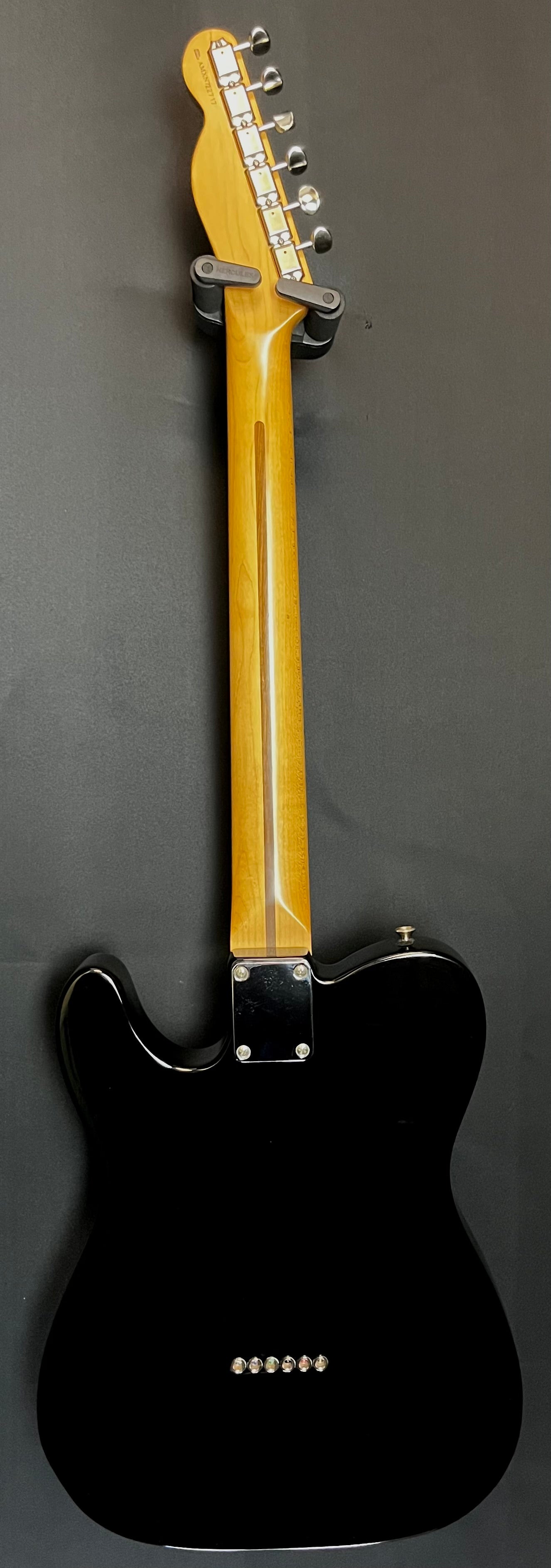 Full back of Used 1997 Fender California Fat Tele Black w/Bag TFW28